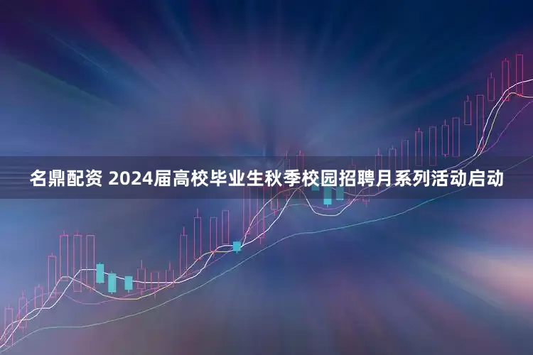 名鼎配资 2024届高校毕业生秋季校园招聘月系列活动启动